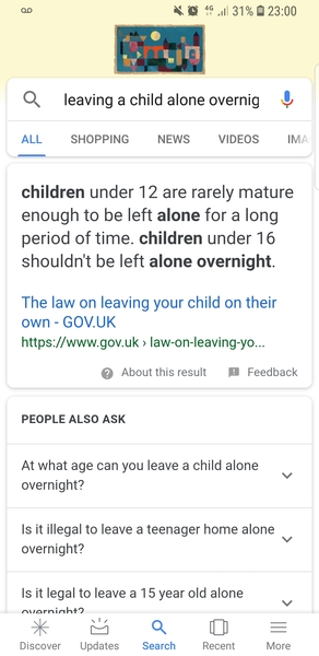An old favourite!  a 15 year old on his own overnight?