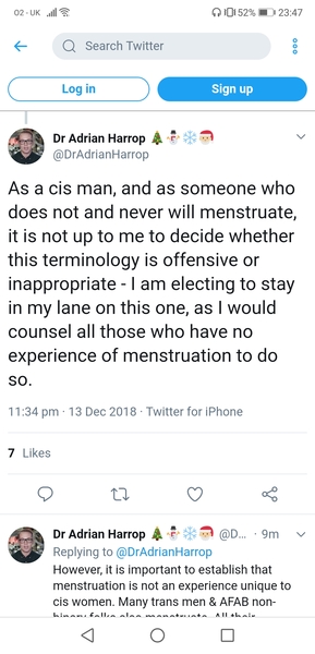 Period poverty / 'bleeders'