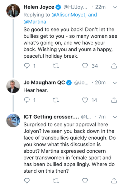 Martina Navratilova states the obvious