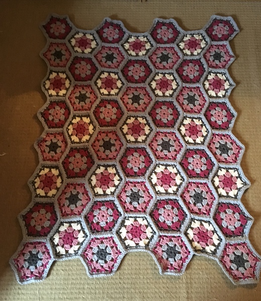 Backing a hexagon blanket?