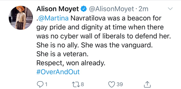 Martina Navratilova states the obvious