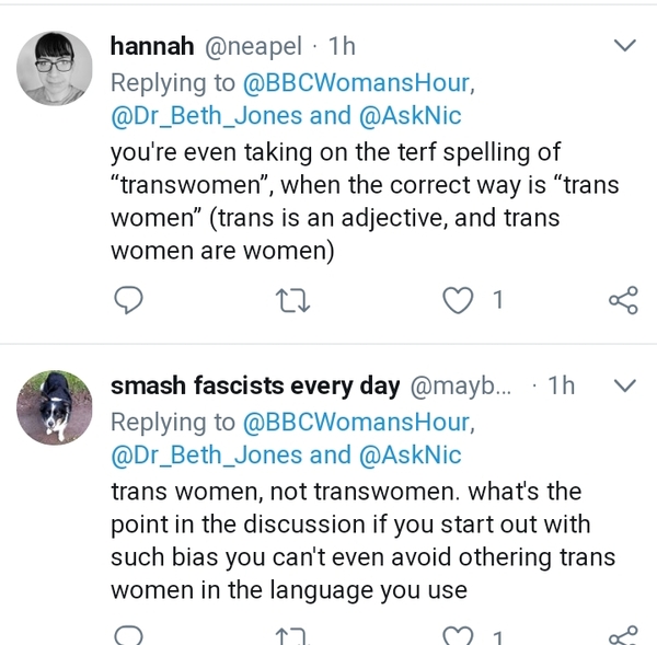 Nic Williams on Woman's Hour (Tuesday) talking about sport and gender identity