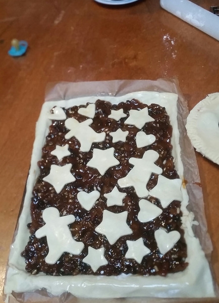 Weve done a practice run of our mince pie tart with DS3 😆