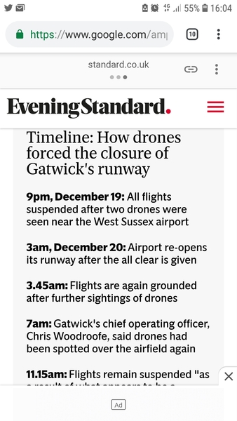 To wonder about a few things with the LGW drone attack