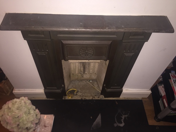 Gas fireplace renovation