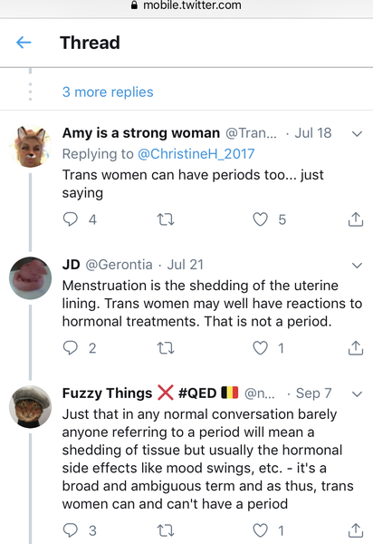 Period poverty / 'bleeders'