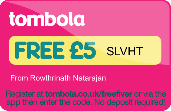 Tombola free £5 codes