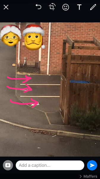 To decorate my neighbour’s new ‘no parking outside my door’ signs with a bit of tinsel?