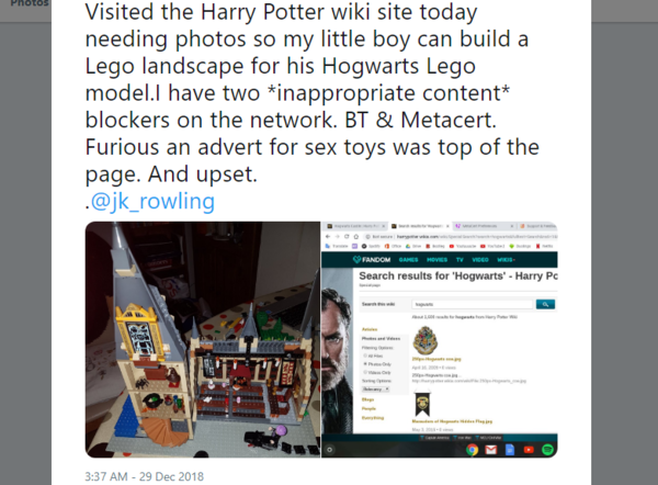Sex toy advert on Harry Potter wiki