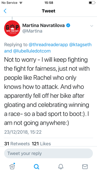 Martina Navratilova states the obvious