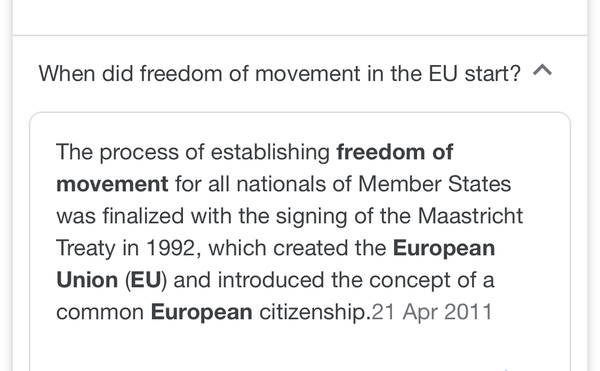 Is there really a majority for ending freedom of movement?