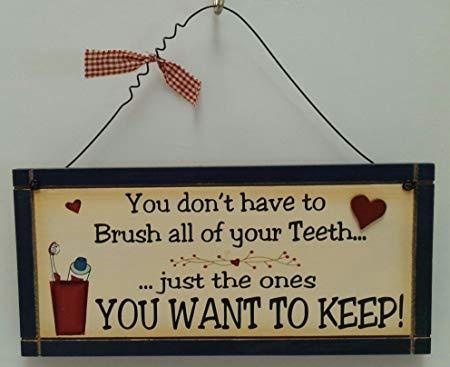 Cleaning teeth ... or not!