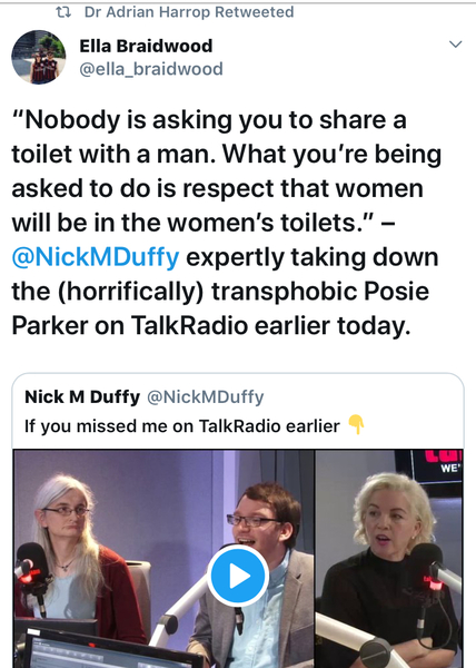 Debbie Hayton and Posie Parker on Matthew Wright, TalkRadio between 1pm and 2pm **Thread title edited by MNHQ**