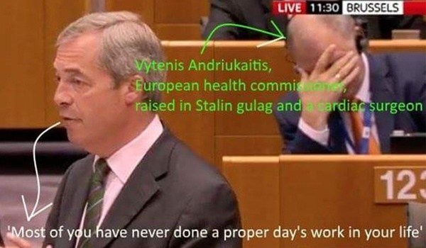 To wonder who anyone can look themselves in the mirror, if they still support the EU, after Juncker's appalling behaviour recently?