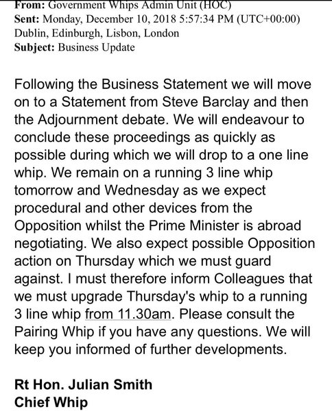 Westminstenders: A vote too far?