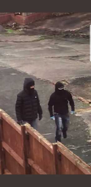 Ex creeping round with a balaclava on