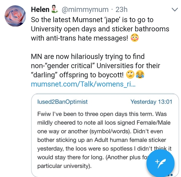 Universities for you and your children to boycott if you are pro women’s rights and want to avoid the excesses of trans ideology