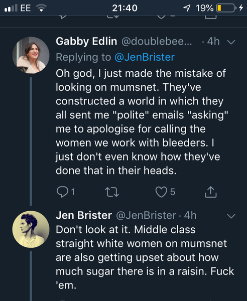 Period poverty / 'bleeders'