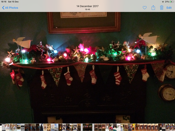Show me your decorated mantle piece!