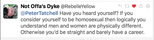 Tatchell is a patronising arse