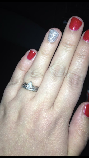 Pear cut engagement ring - old fashioned?