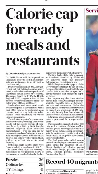 To think rationing should be brought back?