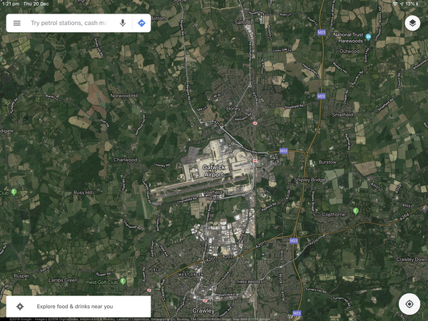 To wonder about a few things with the LGW drone attack