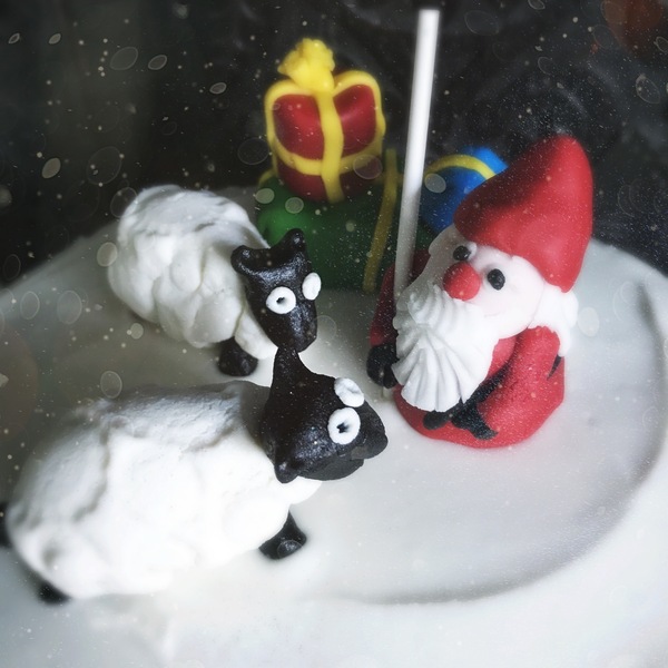 to show off my Christmas cake! It took me aaaaaaaaaaages :o) Anyone else want to post a pic of theirs?