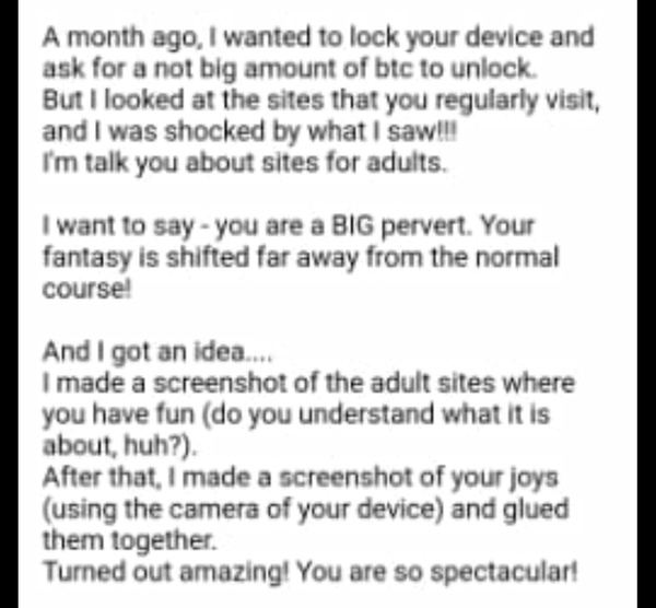Scared of this fraud email, any truth in it do you think?