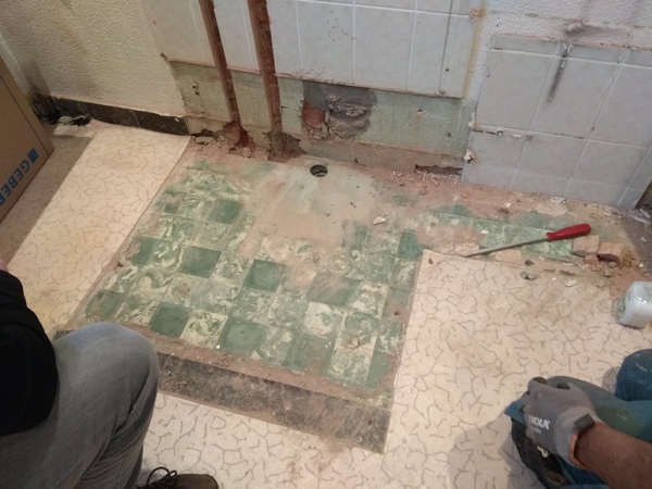 To ask if I can resurface/reuse old files found underneath bathroom lino??