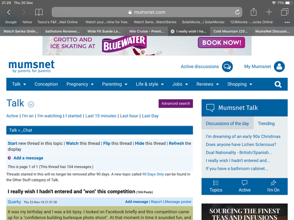 I really wish I hadn't entered and "won" this competition