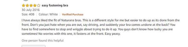 Have you ever been out driving, and your bra has come undone at the back?