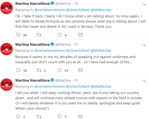 Martina Navratilova states the obvious