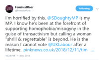 Steven Doughty MP attacks Janice Turner as "shrill"  [hmm]