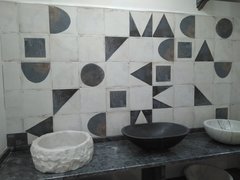 what would you think if you walked into a hall with these tiles?