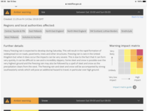risk of freezing rain tomorrow. (sat 14th)