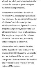 Mermaids Response to the Times Article
