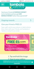 Tombola free £5 codes