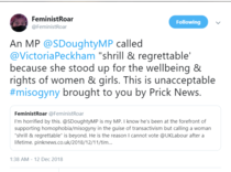 Steven Doughty MP attacks Janice Turner as "shrill"  [hmm]