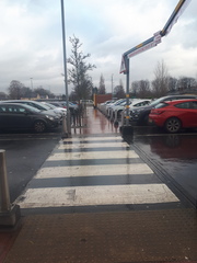 To have crossed at a zebra crossing?