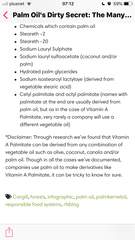 Palm oil...I knew the basics but I didn’t know this