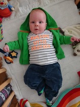 To hate the blue-dinosaurs-cars-trucks-navy-grey thing for baby boys?