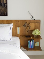 Any ideas about bedside table alternatives for when there's no space for an actual table?