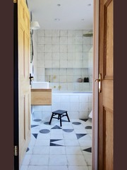 what would you think if you walked into a hall with these tiles?