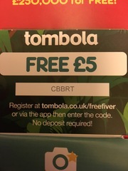 Tombola free £5 codes