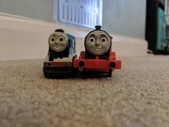 Battery powered Thomas the Tank Engine and Wooden Railway question