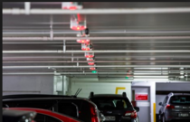 Drivers waiting for a space in shopping centre car parks
