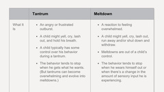when did tantrums become 'meltdowns' ?