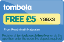 Tombola free £5 codes