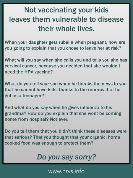 People who don't vaccinate..,